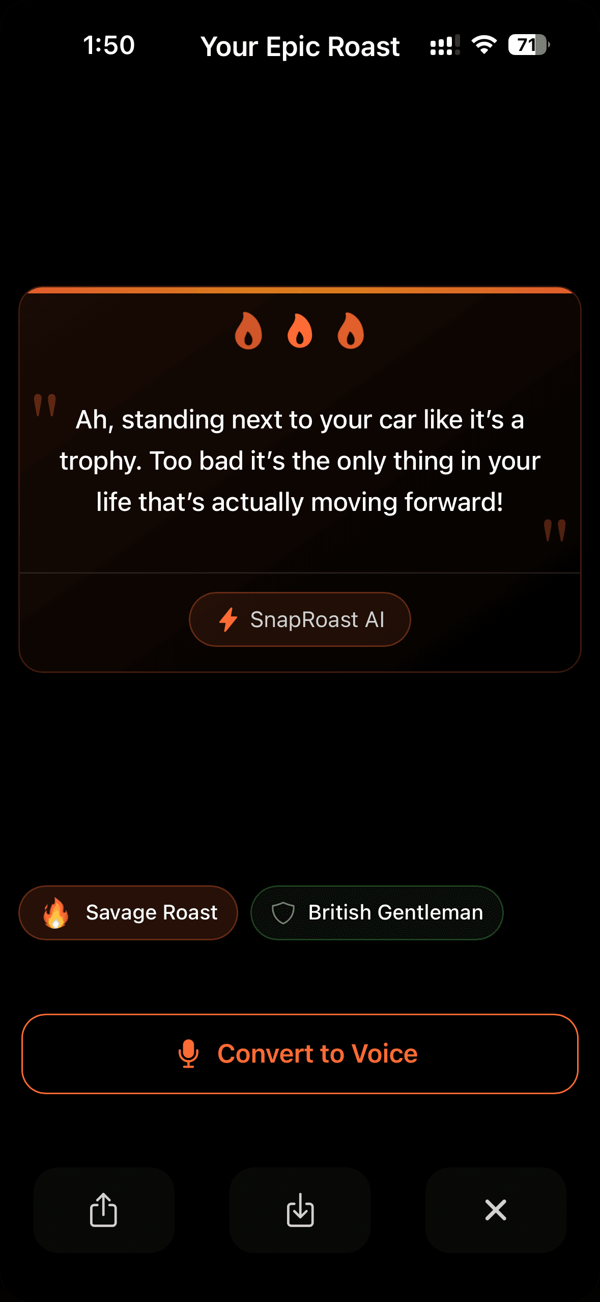 SnapRoast Screenshot 2