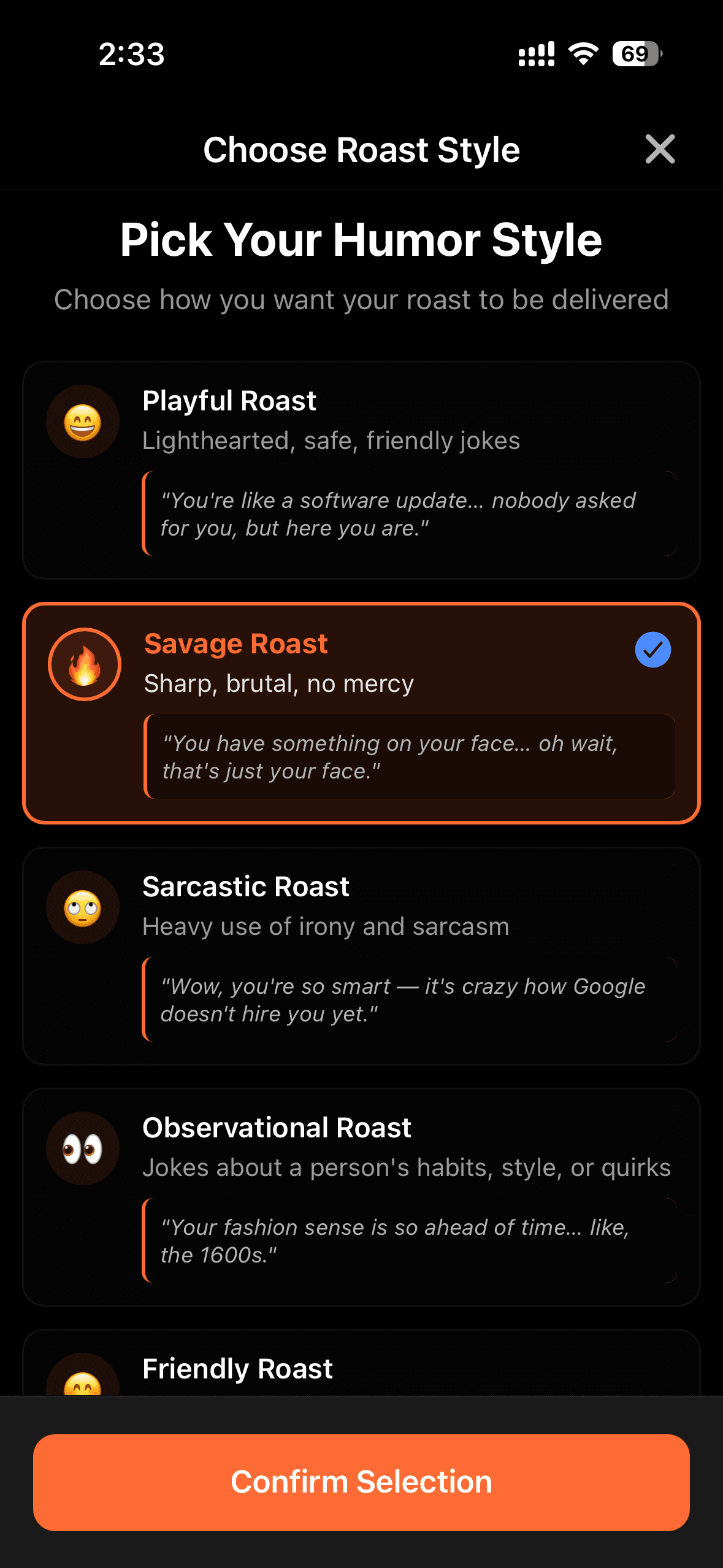 SnapRoast Screenshot 4